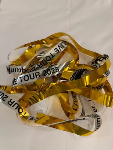 Number_i LIVE TOUR 2025 은색 테이프