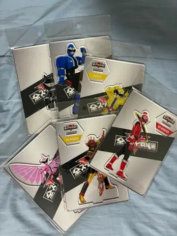 전 슈퍼 전대 전시회 아크릴 스탠드 6개 세트 아바타로 전대 돈브라더즈