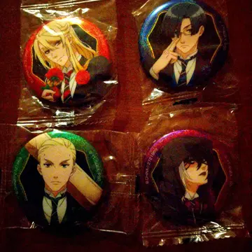 블랙 시럽 -기숙학교 편- 캔뱃지 4개 세트