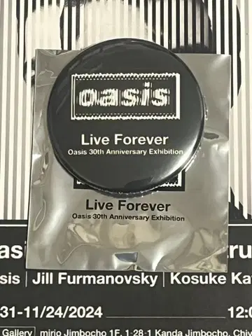 오아시스 oasis 30주년 특별전 랜덤 캔뱃지 키 비주얼