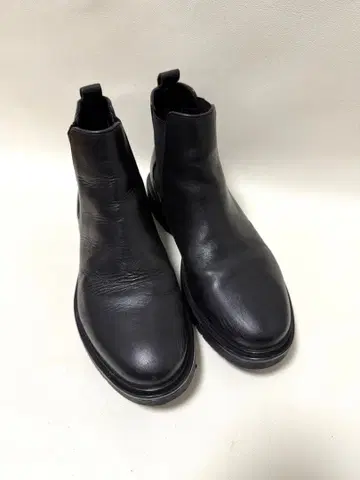 천연 가죽 남성용 숏부츠 블랙 26cm