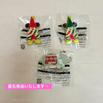 도쿄 디즈니 리조트 리루린린 덤보 크리스마스 핀 배지 세트