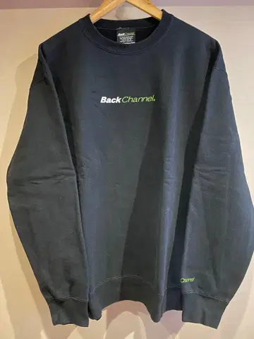 BackChannel 블랙 맨투맨 L