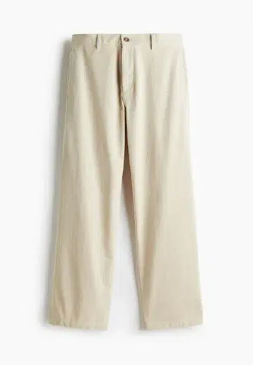 H&M 릴랙스핏 코듀로이 팬츠 베이지 ovyz