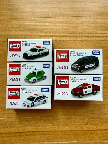 토미카 이온 일본 경찰 사양 경찰 디자인 5대 세트