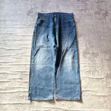 데님 팬츠 와이드 스트레이트 아메카지 스트릿 여성 빈티지 캐주얼