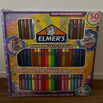 엘머스 레인보우 글리터 글루 50개 세트