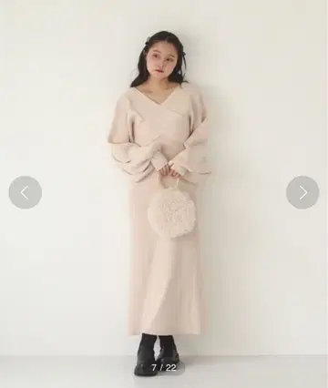 muguet releve cache-coeur knit op