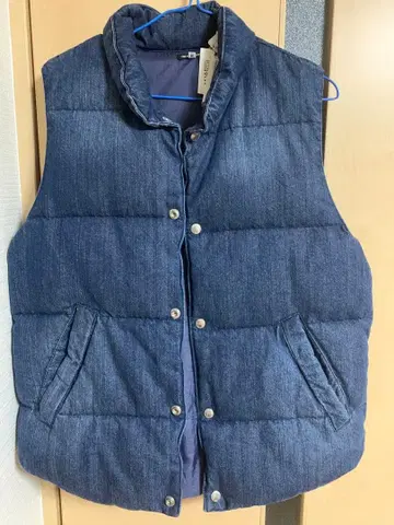 택 포함 FREAK'S STORE 데님 다운 베스트 M 정가 18500엔