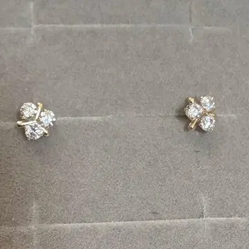 미사용 새상품 주얼리 TSUTSUMI 귀걸이 큐빅 지르코니아 k10