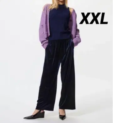 미사용 새상품 유니클로 소프트 벨로아 이지 팬츠 XXL