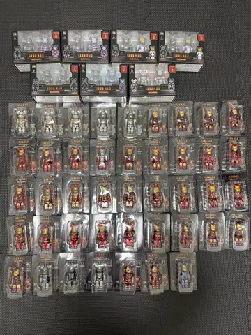 24시간 이내 발송! MARVEL 베어브릭 아이언맨 1번 굿즈 57개!