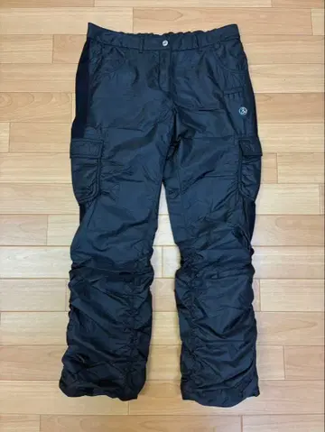 스트레치 카고 팬츠 블랙 여성용