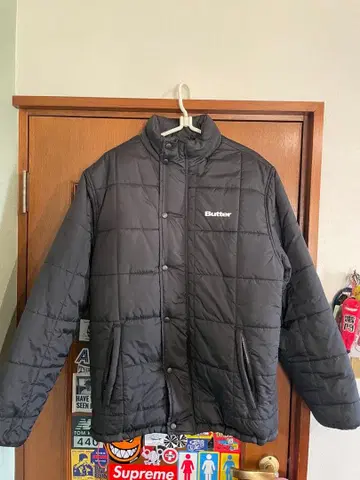 Butter goods 블랙 다운 자켓 M