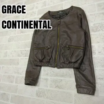 그레이스 콘티넨탈 가죽 자켓 사이즈 36
