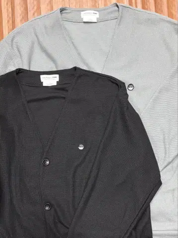 CIOPANIC TYPY 버튼 가디건 블랙 그레이 2개 세트