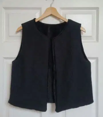 포켓 부착 dop 탬버린 & 캣 보아 베스트 [ black black ]