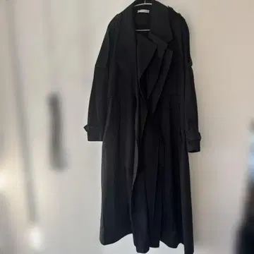 lohen 로헨 레이어드 라펠 트렌치코트 블랙 38 시착만 한 상품