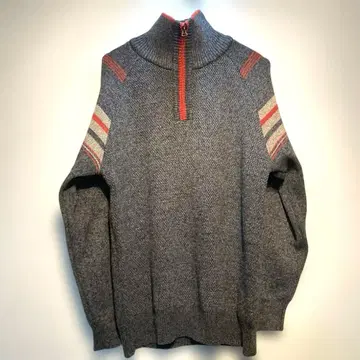 NEW YORK 사이즈 L 두꺼운 원단 니트 그레이 하이넥 니트 스웨터