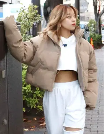 EVRIS 파이버 숏 블루종 베이지