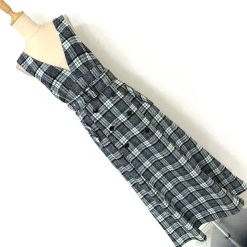 dazzlin V넥 세미 플레어 레이어드 원피스 점프수트 i