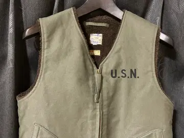 컨디션 최상 리얼 맥코이 데크 베스트 알파카 베스트 36