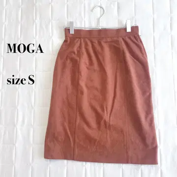 MOGA 브라운 타이트 스커트 스웨이드풍 사이즈 S