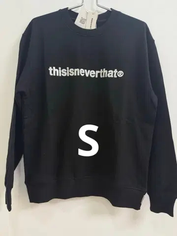 thisisneverthat 블랙 맨투맨 S
