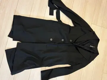 hevo 블랙 체스터 코트