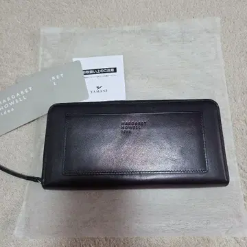 MARGARET HOWELL 장지갑 블랙 가죽