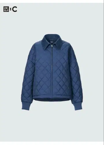 유니클로C 퍼프 테크 블루종 XL 블루