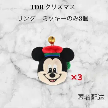 TDR 크리스마스 미키 반지 3개 세트