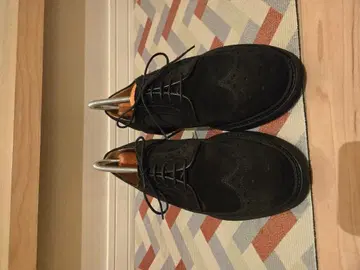 [ 새상품급 ] Berwick 블랙 스웨이드 윙 칩 신발 6.5