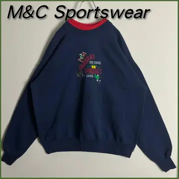 [ 레트로 ] M&C Sportswear 자수 맨투맨