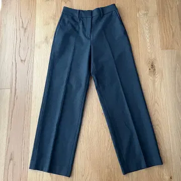 플라스테 PLST 와이드 팬츠 웜 슬림 레그 팬츠 다크 그레이 M