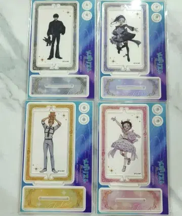 메달리스트 흑백 코디 회전 아크릴 스탠드 전 4종 세트