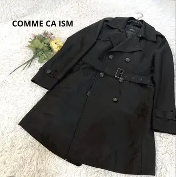 컴시즘 [ S ] 트렌치코트 아우터 더블 벨트 코튼