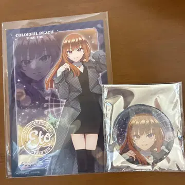 컬러풀 피치 에토 토부 동물공원 특전 엽서 캔뱃지