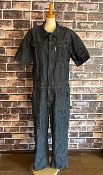 워크맨/Field core 다크 데님 반팔 오버롤