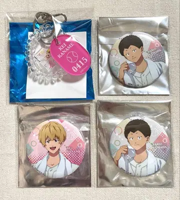 망각 배터리 RAKU CAFE 키링 캔뱃지 요우 케이 야마다 타로