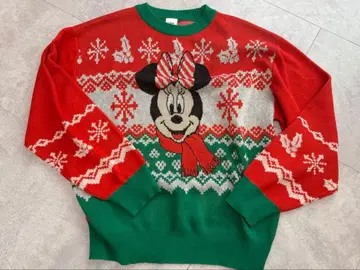 미니 마우스 크리스마스 니트 스웨터