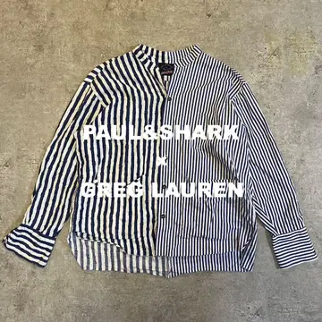 PAUL&SHARK x GREG LAUREN Stripe Shirt L
