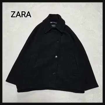 ZARA x MANTECO 울 블렌드 오버 사이즈 코트 XXS 블랙