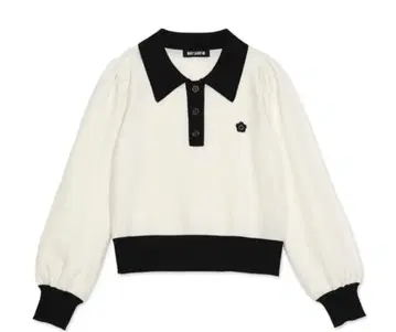 MARY QUANT 폴로 셔츠 스타일 니트