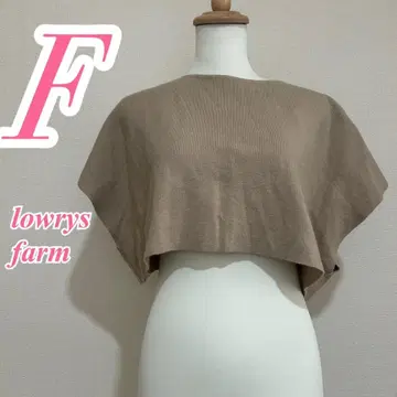 LOWRYS FARM 로리즈팜 베이지 니트 F 숏 기장