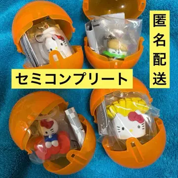 헬로키티 아메리칸 디자인 메지루시 액세서리 세미 컴플리트 4종