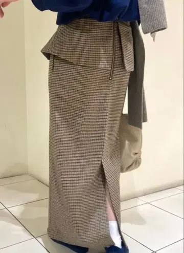 저널 스탠다드 삭소니 페플럼 레이어드 스커트