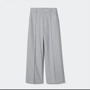 유니클로 브러쉬드 저지 와이드 팬츠 그레이 M