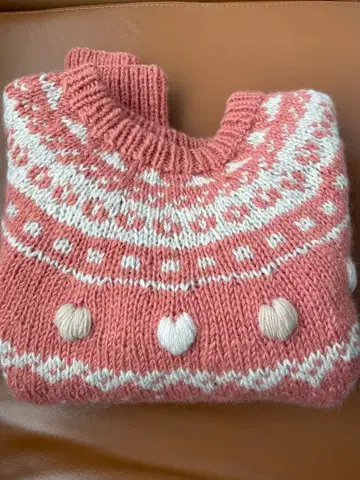 NPL HM 하트 노르딕 니트