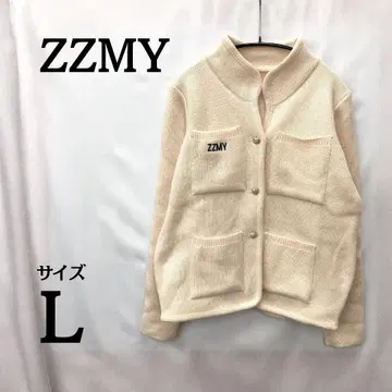ZZMY 점퍼 가디건 L 사이즈 크림색